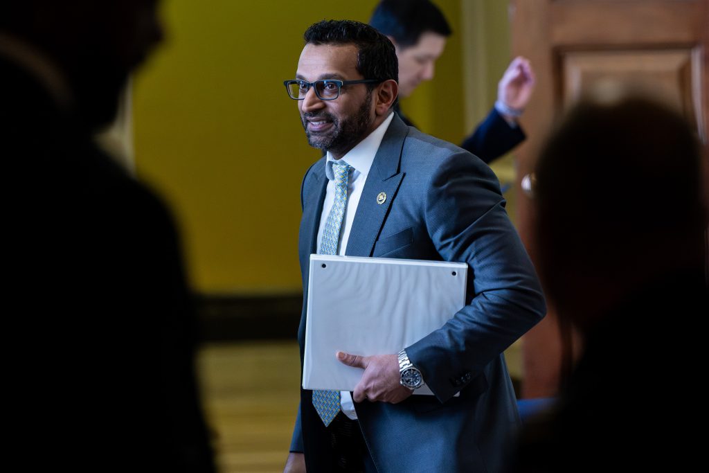 Patel cites FBI successes under Trump when asked about reported drinking problem