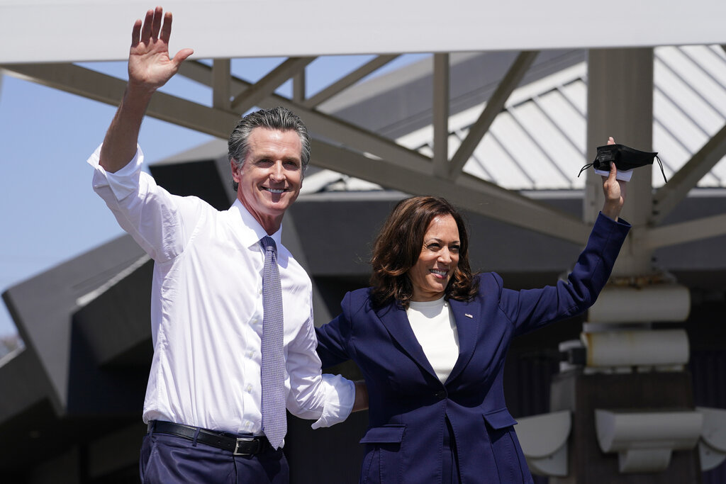 Newsom speaks on rumored tumultuous relationship with Harris: ‘She goes first’