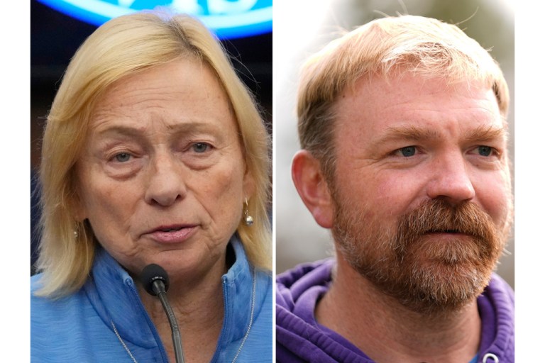 Gov. Janet Mills and Graham Platner side by side