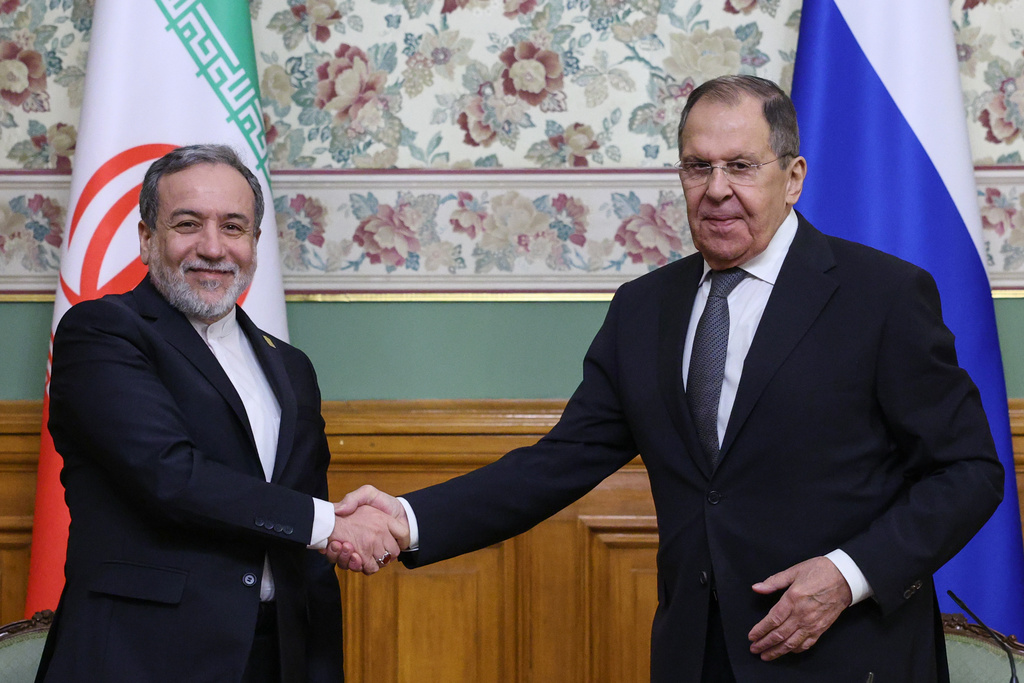 Iran-Russia partnership ‘will continue,’ Iranian FM says when asked about war intel