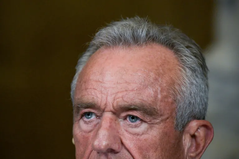 Secretary of Health and Human Services Robert F. Kennedy, Jr., speaks during an interview following President Donald Trump's State of the Union address