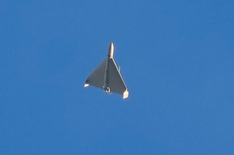 Iranian Shahed exploding drone.