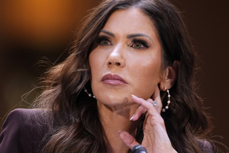 Homeland Security Secretary Kristi Noem appears for an oversight hearing before the Senate Judiciary Committee, at the Capitol in Washington, Tuesday, March 3, 2026.