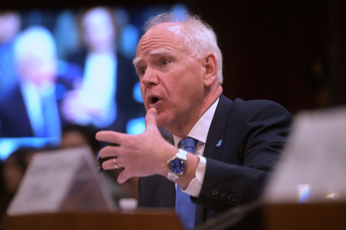 Tim Walz House hearing.