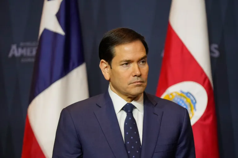 Secretary of State Marco Rubio is seen during the Shield of the Americas Summit, Saturday, March 7, 2026, at Trump National Doral Miami in Doral, Fla. (AP Photo/Mark Schiefelbein)