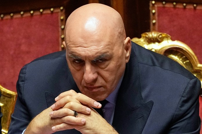 Italian Defense Minister Guido Crosetto.