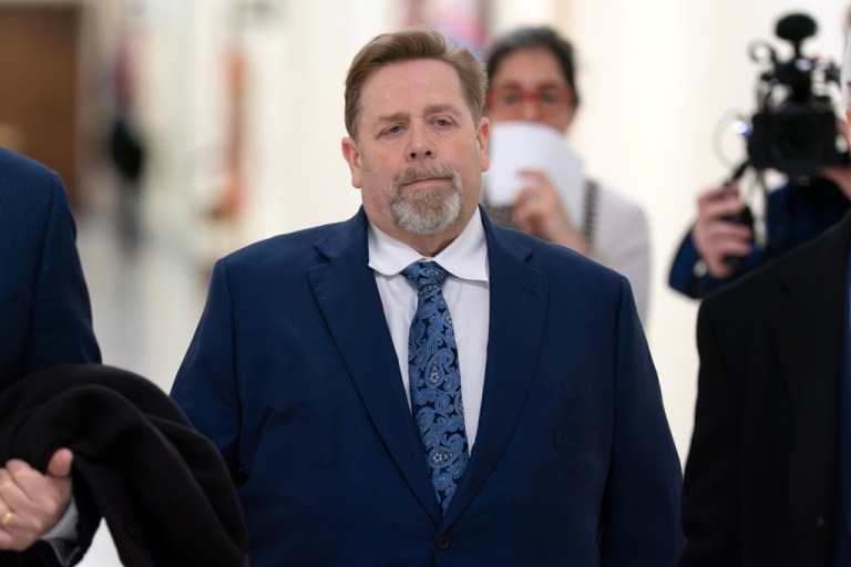 Darren Indyke arrives for his deposition before the House Oversight Committee on Capitol Hill, March 19, 2026.