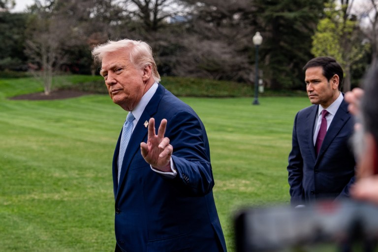 President Donald Trump and Secretary of State Marco Rubio.