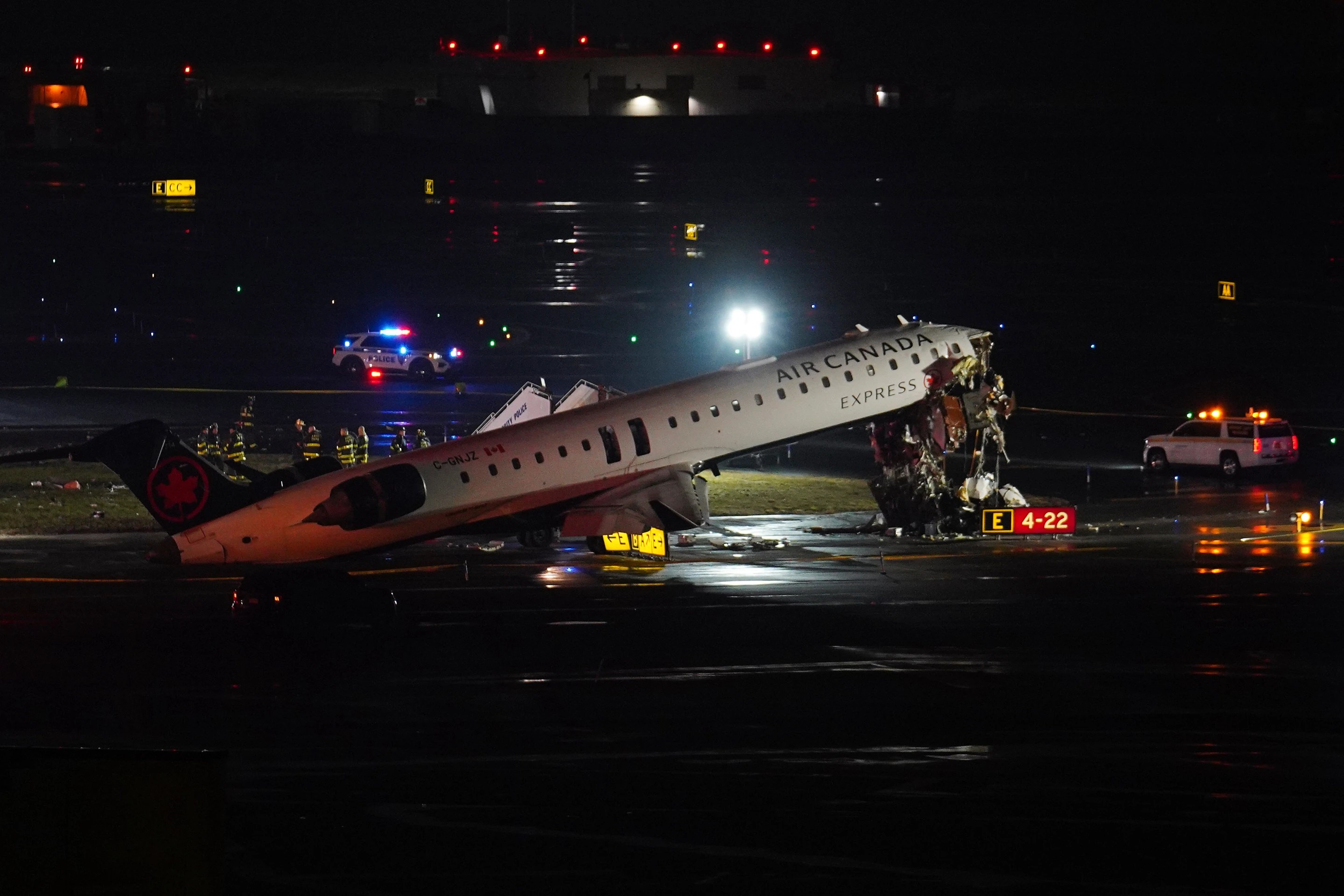 Two dead in airplane collision at LaGuardia Airport in New York City