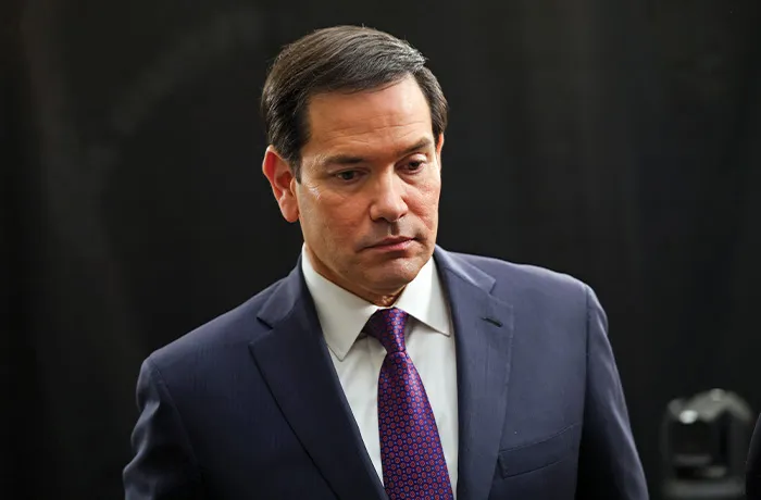 Secretary of State Marco Rubio at the Munich Security Conference, Feb. 14, 2026. (Alex Kraus / Bloomberg / Getty Images)