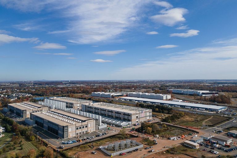A Microsoft data center in Aldie, Virginia.