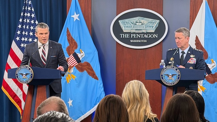 ‘Complete control of Iranian skies’ and other top takeaways from Hegseth-Caine briefing