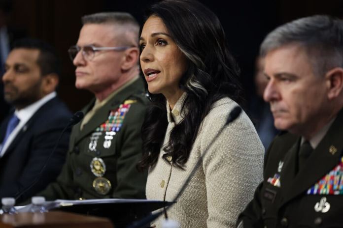 Director of National Intelligence Tulsi Gabbard and CIA Director John Ratcliffe testifies before the Senate Select Committee on Intelligence.