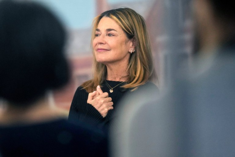 FILE - Savannah Guthrie visits the Today show at Rockefeller Plaza in New York.