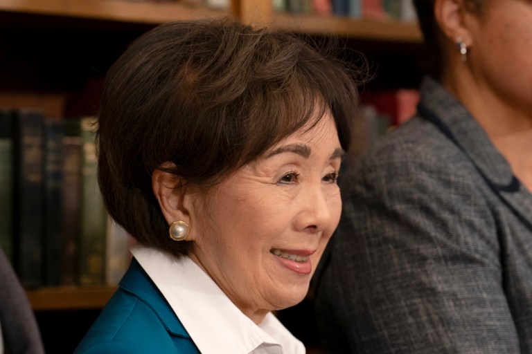 California Rep. Doris Matsui, (D-CA), poses for photos after a news conference about the Covered California, the state's insurance market place, in Sacramento, Calif., Tuesday, Oct. 29, 2024.(AP Photo/Rich Pedroncelli)