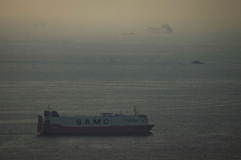 Ship near Hormuz.