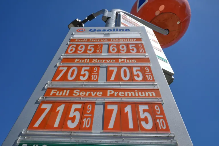 Gas prices in Los Angeles.