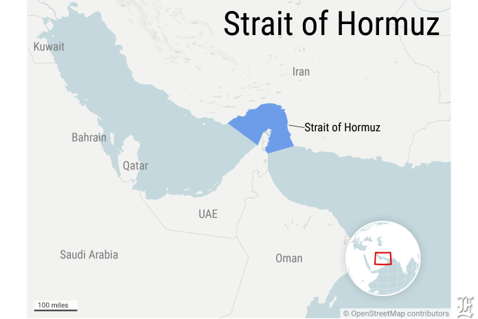 strait of hormuz graphic