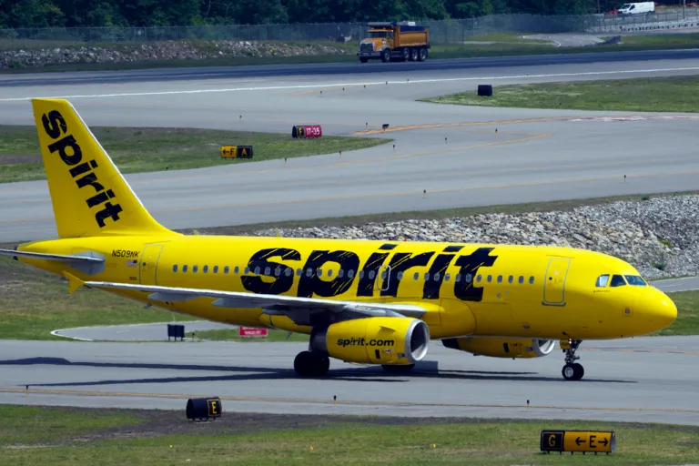 Spirit Airline plane.