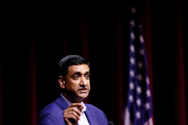 Congressman Ro Khanna attends an event titled 