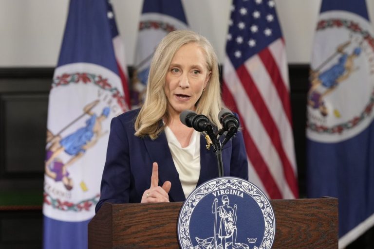 Virginia Gov. Abigail Spanberger delivers the Democratic response to President Donald Trump's 2026 State of the Union address.
