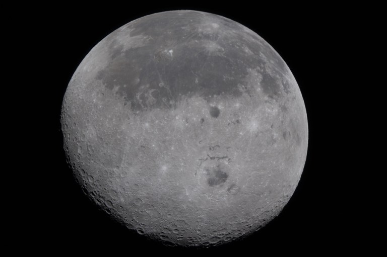 This image provided by NASA Monday, April 6, 2026, shows the Moon