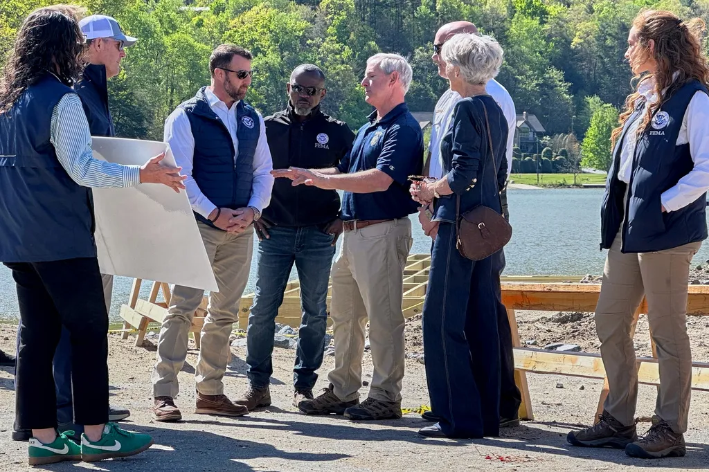 Mullin says FEMA getting back pay by Monday while surveying North Carolina’s Helene damage