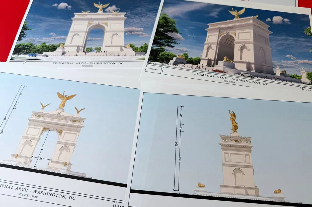 Federal agency approves Trump’s plan for triumphal arch ahead of America 250