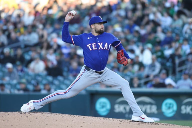 Texas Rangers pitcher Nathan Eovaldi