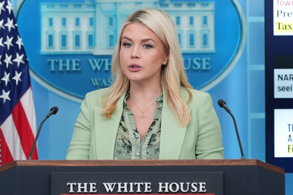 Leavitt heads to maternity leave and jokes reporters can just call Trump
