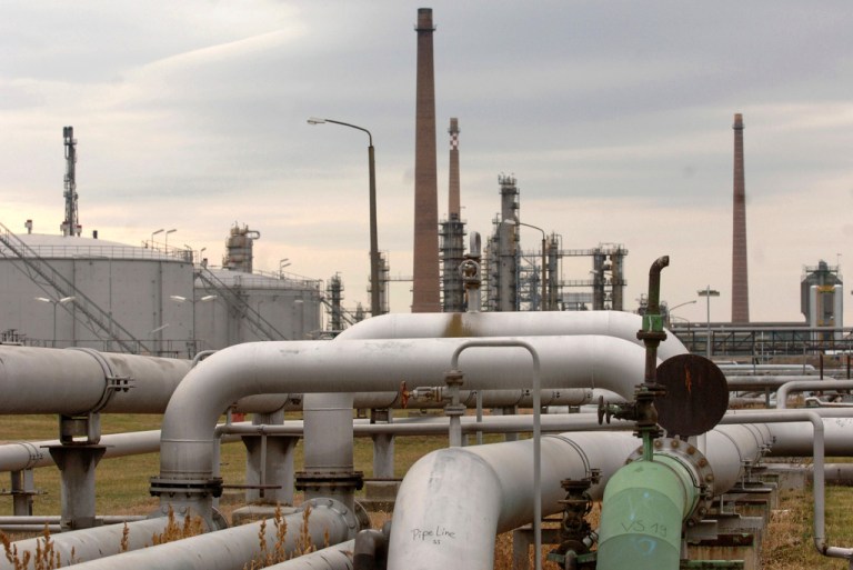 View of the Druzhba oil pipeline