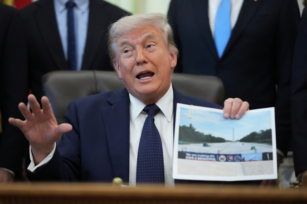 Trump celebrates success of DC beautification giving parks a face lift