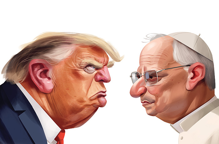 The president and the pope: Trump tangles with an American pontiff