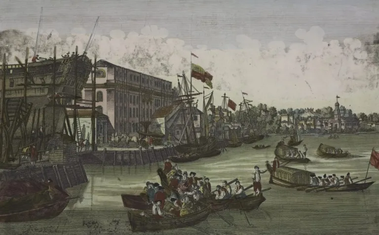 New York Harbor, a bustling port (photo courtesy of Mount Vernon)