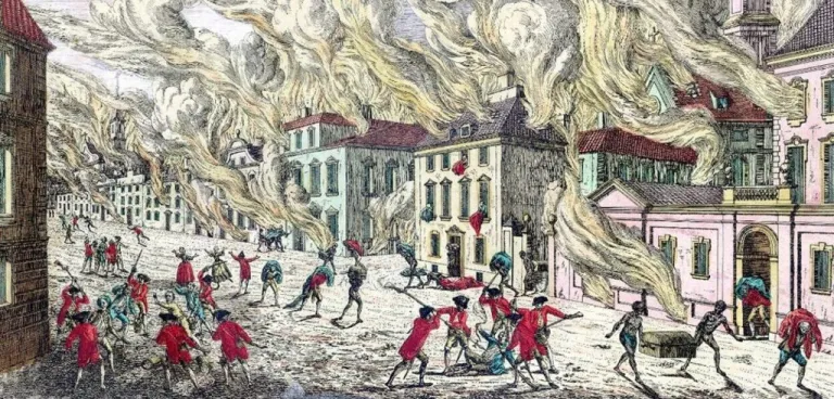 Who caused the great fire in New York City in 1776 was never solved. That year many Americans’ allegiances remained uncertain with many deciding between joining a fight against the British, or remaining loyal to the crown.