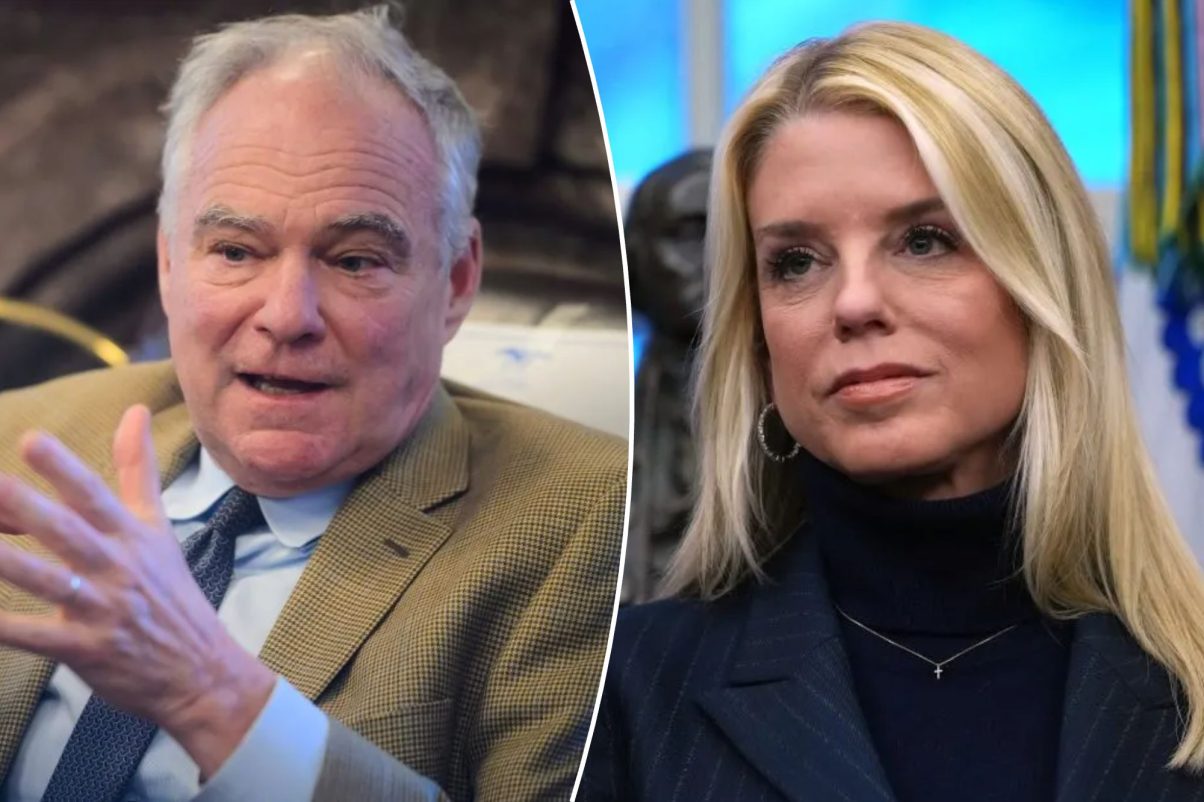 Kaine says he’s not ‘automatic no’ on Trump attorney general pick after Bondi fired