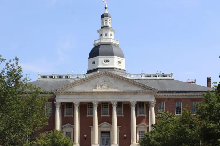 FILE - The Maryland State House is shown, May 11, 2023, in Annapolis, Md.