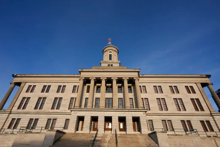 The Tennessee Capitol is seen, Jan. 22, 2024, in Nashville, Tenn. On Thursday, April 25, 2024, Tennessee's GOP-controlled Statehouse gave their final approval to legislation criminalizing adults who help minors receive gender-affirming care without parental consent, clearing the way for the first-in-the-nation proposal to be sent to Gov. Bill Lee's desk for his signature. (AP Photo/George Walker IV, File)