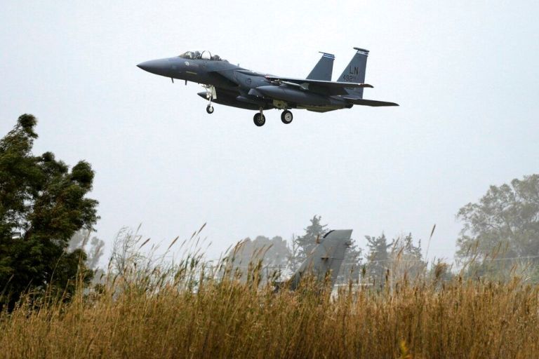 A U.S. F-15 jet.